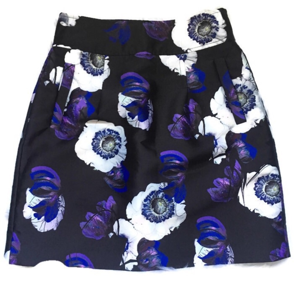 5/$25 J. Crew A-line mini skirt in violet poppy Skirt
